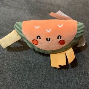 NWOT Pearhead Plush Watermelon Slice Car seat Toy
